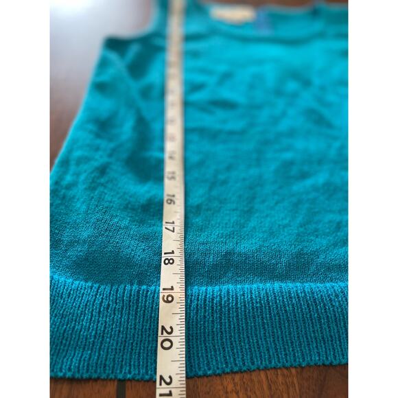 J.S.S knitwear Jacket suit small women’s Blue cream colorful button detail wool - Picture 10 of 11